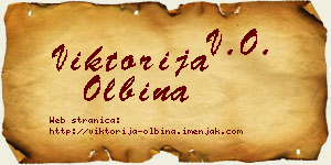 Viktorija Olbina vizit kartica